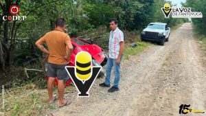 Accidente en camino rural moviliza a cuerpos de emergencia en Tempoal