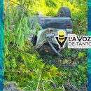 Vuelca vehículo sobre la México - Tampico