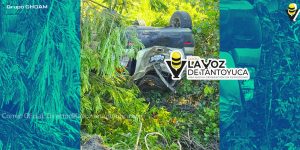 Vuelca vehículo sobre la México - Tampico