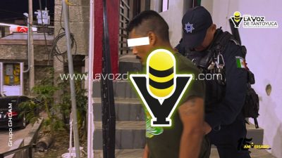 Detienen a hombre por alterar el orden público