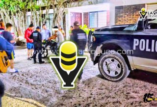 Menor resulta lesionado en accidente de moto, en Tempoal