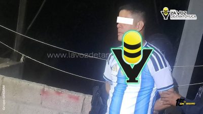 Detienen a un alocado sujeto por alterar el orden público