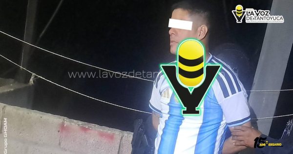 Detienen a un alocado sujeto por alterar el orden público