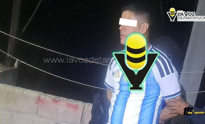 Detienen a un alocado sujeto por alterar el orden público