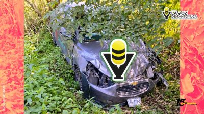 Petrolero vive de milagro tras volcadura en Cazones