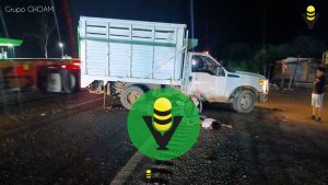 Se mata motociclista tras chocar contra una camioneta 
