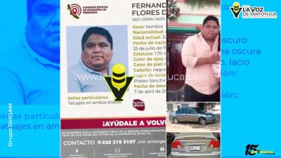 Buscan a joven desaparecido; perdieron contacto con él en Huejutla, Hidalgo