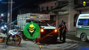 Choque entre moto y camioneta deja un lesionado 