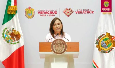 Nahle ordena colocar lonas en escuelas de Veracruz para evitar cobro de inscripciones y cuotas