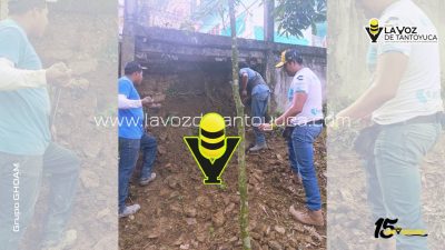 Cierran calle en Chicontepec por obras de rehabilitación