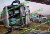 Vuelca autobús que salió de Chicontepec en el Estado de México