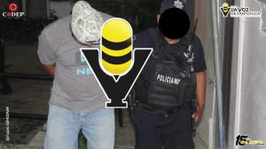 Detienen a sujeto por presunta agresión a su esposa, en Tantoyuca 