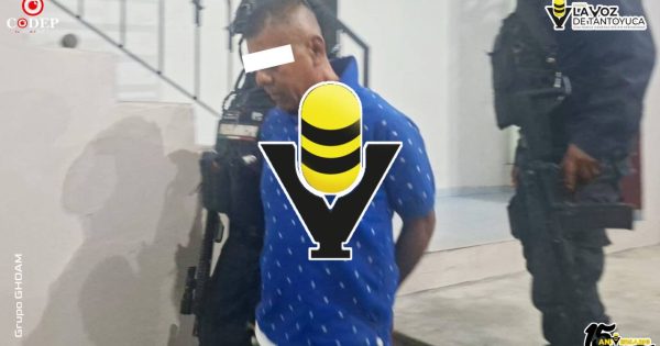Detienen a hombre por altanero y violento, en Tantoyuca