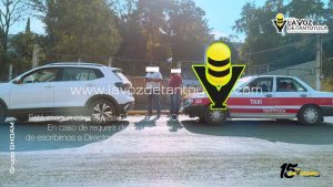 Despistado taxista provoca choque sobre la municipalizada 