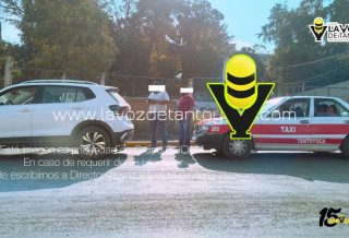 Despistado taxista provoca choque sobre la municipalizada