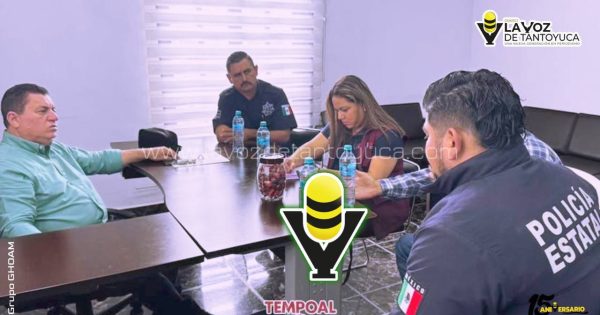 Alcalde de Tempoal se reúne con servidores de seguridad para fortalecer la protección ciudadana