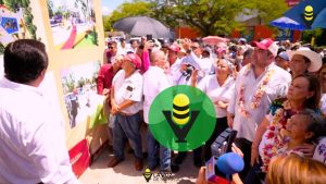 Roberto San Román celebra anuncio de nuevo Parque en San Sebastián durante la visita de la Gobernadora a Tantoyuca