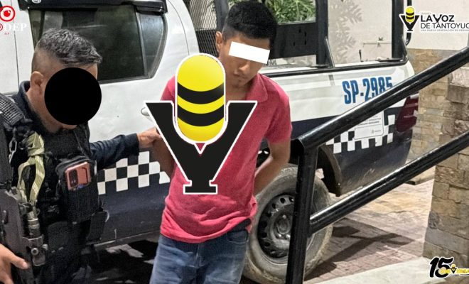 Detienen a sujeto por presuntas faltas administrativas en Tantoyuca