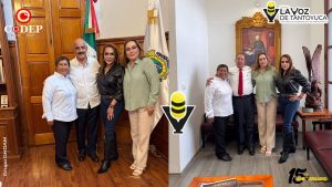 Gestiona Aristea Fernández obras carreteras para Chicontepec ante autoridades estatales