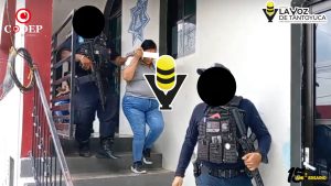 Detienen a mujer presuntamente relacionada con robo en zona del mercado