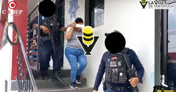 Detienen a mujer presuntamente relacionada con robo en zona del mercado