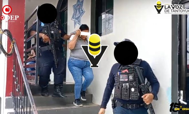 Detienen a mujer presuntamente relacionada con robo en zona del mercado