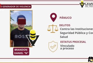 Vinculan a proceso a presunto generador de violencia en Pánuco