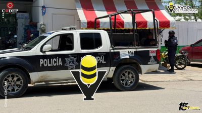 Discusión de pareja provoca movilización policiaca, en Tantoyuca