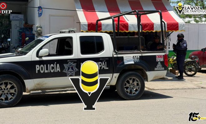 Discusión de pareja provoca movilización policiaca, en Tantoyuca