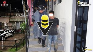 Detienen a hombre por presunta agresión a un vecino, en Tantoyuca 