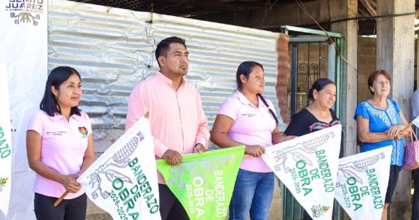 Inicia Alcalde Edvino Hernández construcción de seis cuartos dormitorios en Chichilzoquitl
