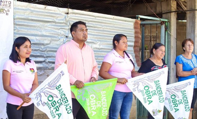 Inicia Alcalde Edvino Hernández construcción de seis cuartos dormitorios en Chichilzoquitl