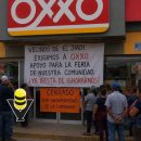 Vecinos cierran OXXO por no cooperar para Fiesta Patronal, en Huejutla