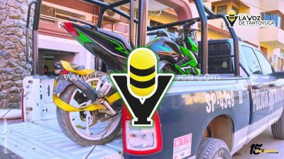Recuperan motocicleta con reporte de robo en Tempoal