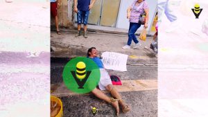 Comerciantes detienen a presunto ladrón 