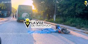 Autobús Vencedor atropella y mata a tempoalense en San Vicente