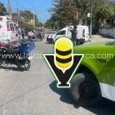 Motociclista resulta lesionada tras chocar contra camioneta, en Pánuco