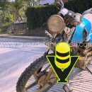 Joven motociclista resulta lesionado tras ser arrollado por camioneta en Mezquite