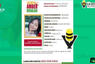 Buscan a menor desaparecida en Huejutla