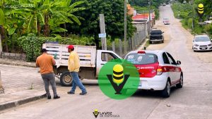 Choque en la 18 de Marzo deja solo daños materiales 