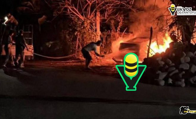 Incendian vehículo de ex alcalde Leonardo Mendoza, en Benito Juárez
