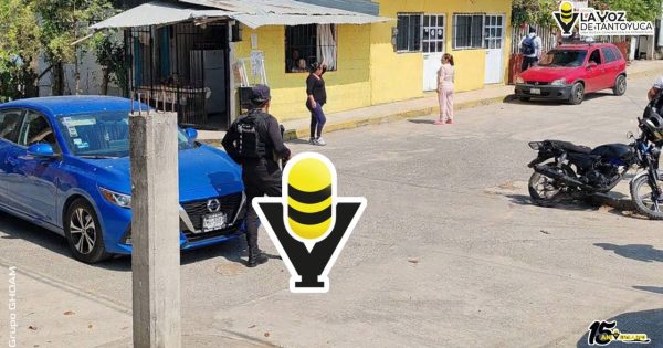 Motociclista resulta lesionado tras ser impactado por un vehículo, en Tepetzintla