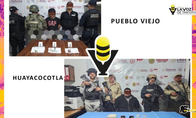 En la zona norte del Estado, diligencias de cateo con Fuerzas Federales y Estatales derivan en detenidos y aseguramiento de indicios