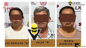 Detienen a profesor, su esposa y su hija durante cateo en Tempoal; aseguran más de 15 millones de pesos