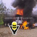 Incendian dos tractocamiones en Tempoal