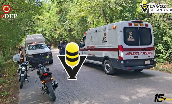 Choque por alcance moviliza a cuerpos de emergencia en la Tantoyuca - Platón Sánchez