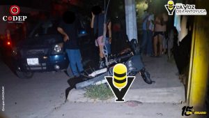 Motociclista resulta severamente lesionado tras accidente en Tantoyuca
