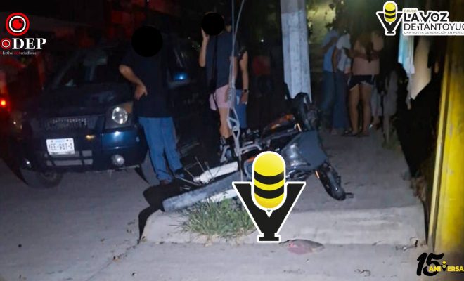 Motociclista resulta severamente lesionado tras accidente en Tantoyuca