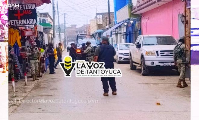 Disparan contra ferretería en la Zona Centro de Tempoal