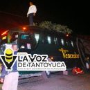Autobús Vencedor a punto estuvo de volcar en la México - Tampico